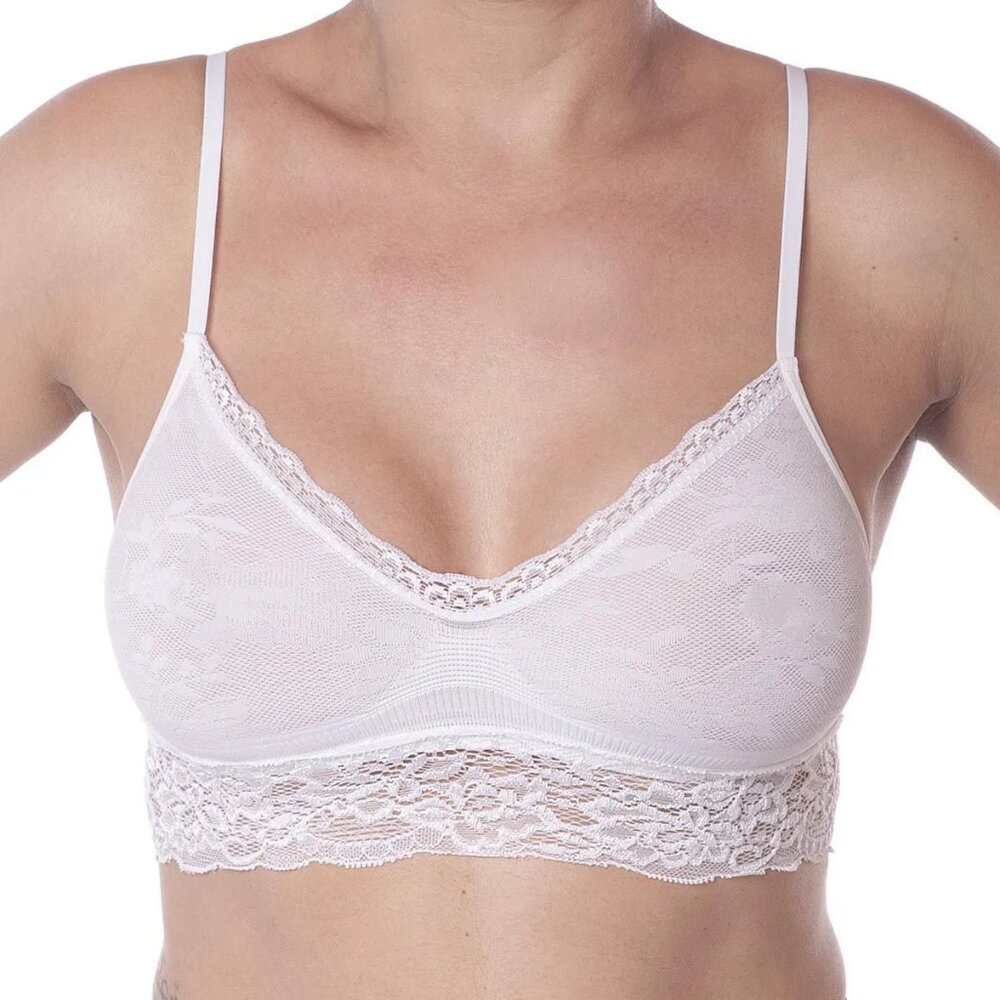 NEW! S Loba Lace Bra with no seams - White  (4820